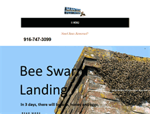 Tablet Screenshot of beecontrolsacramento.com